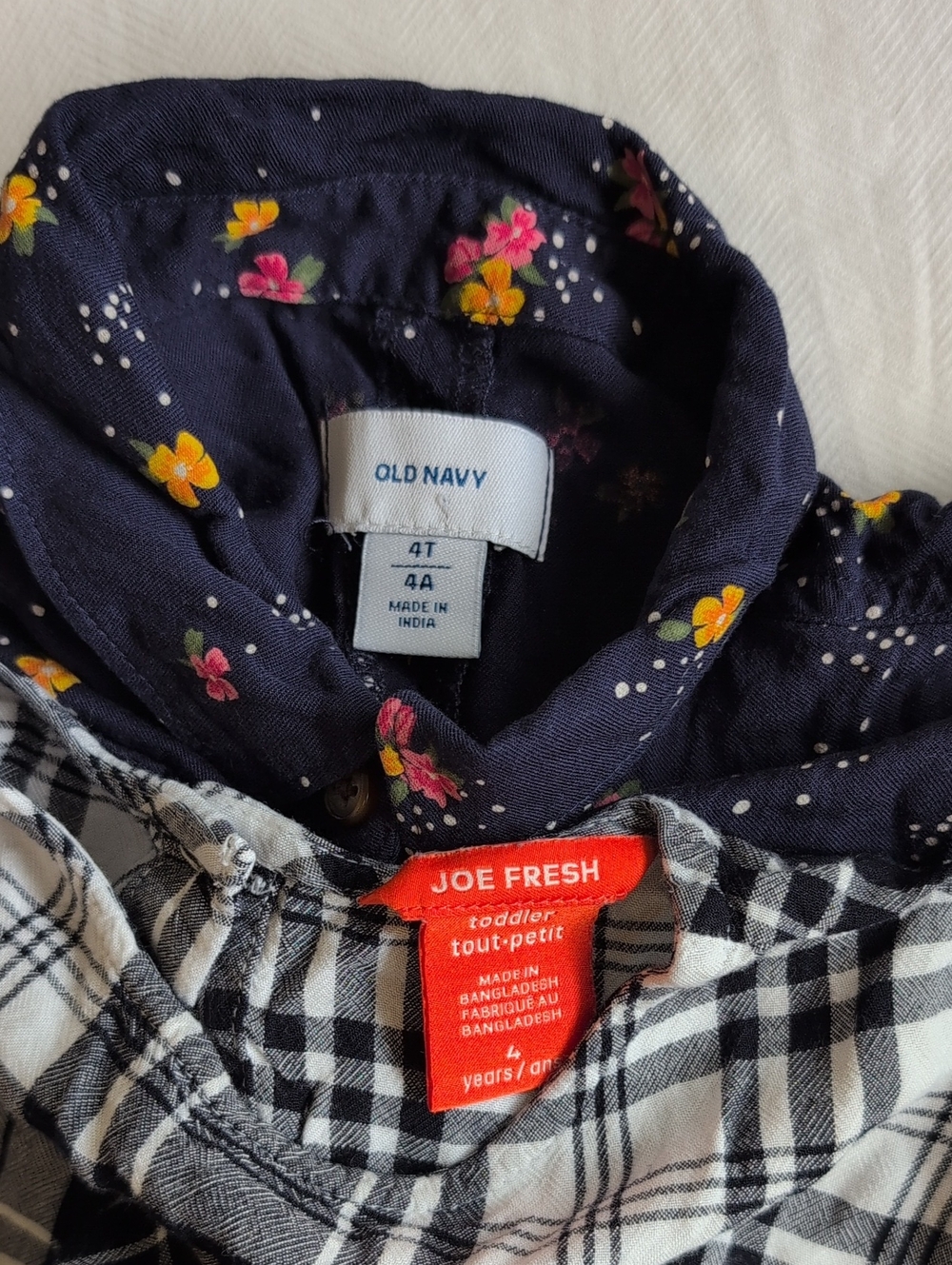 Lot of 4 Old Navy & Joe Fresh Girls Autumn Outfits Shirt Dress Leggings 4T - Picture 2 of 16
